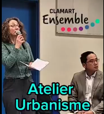 Réunion publique de Clamart Ensemble – Quartier Gare 25 novembre – Première partie : Ateliers Urbanisme
