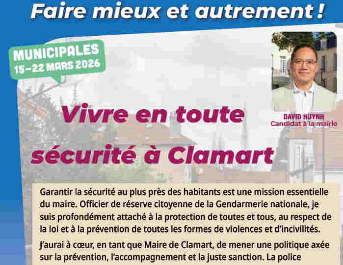 Vivre en toute sécurité à Clamart