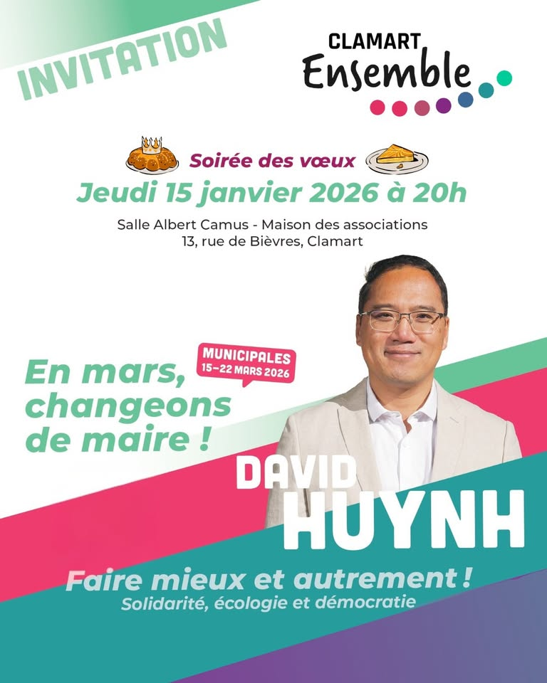 Vœux de Clamart Ensemble – 15 janvier 2026
