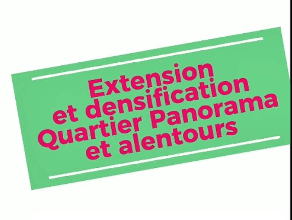 Réunion publique Ecole du Panorama 15 décembreDernière partie : Extension du Panorama et Densification