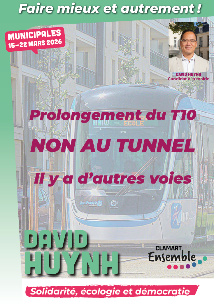 Prolongement du T10 – Non au TunnelIl y a d&rsquo;autres voies
