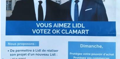 Une campagne de caniveau
