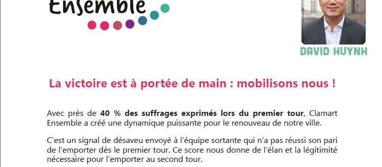 La victoire est à portée de main : mobilisons nous !